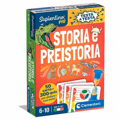 Immagine di Giochi educativi CLEMENTONI Clementoni - Testa a testa Storia Preistoria 16442A