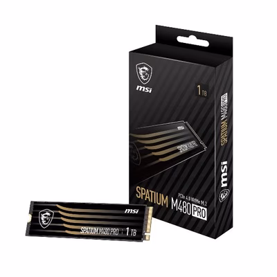 Immagine di Ssd interni 1000GB pcie gen 4.0 x 4 nvme MSI SPATIUM M480 PRO PCIe 4.0 NVMe M.2 SPA-M480P-1TB