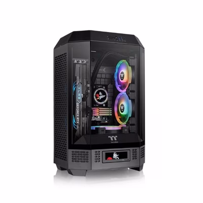 Immagine di Cabinet micro-atx Nero THERMALTAKE The Tower 300 Black CA-1Y4-00S1WN00