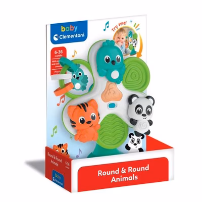 Immagine di Gioco CLEMENTONI ROUND & ROUND ANIMALS