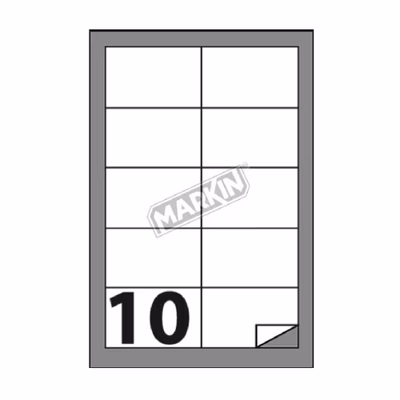 Immagine di Cf1000 etichette bianche mm 87,5x53 formato a4 100 fogli