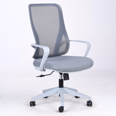 Immagine di Sedia direzionale LACAN1 schienale medio colore grigio