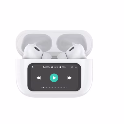 Immagine di Auricolari wireless si USB-C Bianco CELLY SOUNDLED - ANC & ENC True Wireless Earphones with SOUNDLED