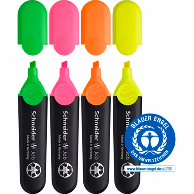 Immagine di Evidenziatore SCHNEIDER JOB colori assortiti