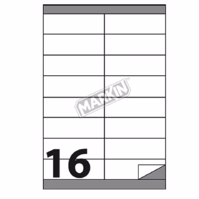 Immagine di Cf1600  etichette bianche mm 105x35 formato a4 100 fogli