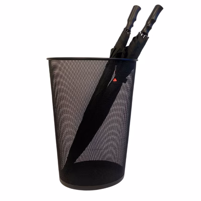 Immagine di Portaombrelli RAIN in rete metallica mesh colore nero