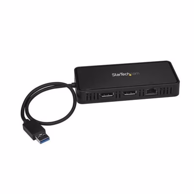 Immagine di Startech.com mini docking station USB a doppio displayport per portatili - dual 4K 60hz - gbe - USB