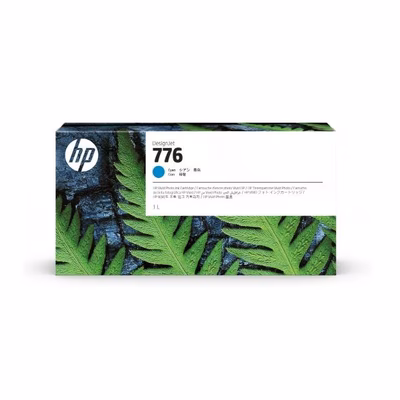 Immagine di Inkjet ciano HP Cartuccia di inchiostro ciano HP 776 1XB09A
