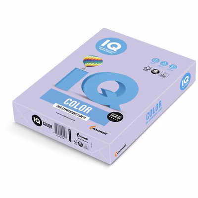 Immagine di Carta MONDI IQ COLOR A4 g80 lavanda forte risma da 500 fogli