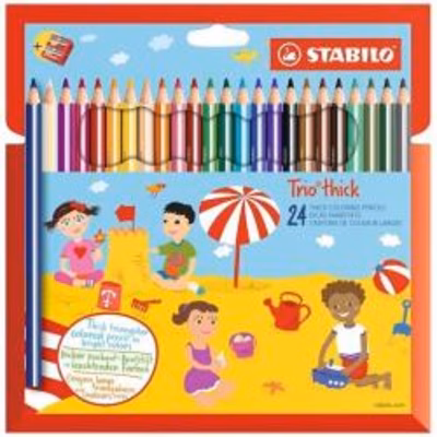 Immagine di Ast24 stabilo trio maxi 24 colori