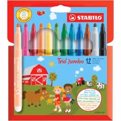 Immagine di Ast12 pennarelli trio jumbo col ass