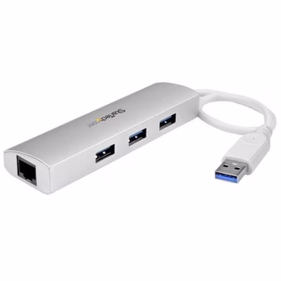 Immagine di Hub USB 3.0 a 3 porte nic gbe