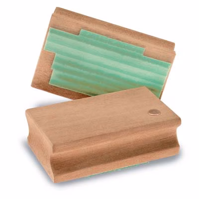 Immagine di Timbro in gomma con montatura in legno 1 riga