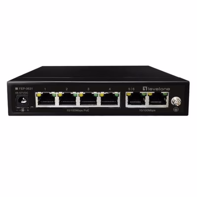 Immagine di Switch LEVEL ONE LEVELONE FEP-0631 - SWITCH 6-PORTE 10/100 POE 802. FEP-0631