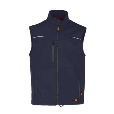 Immagine di Gilet Softshell ELICA SAFETY CARACAS colore blu navy taglia L