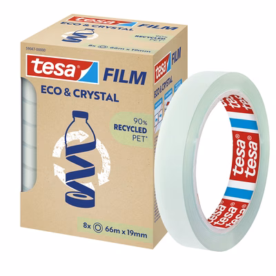 Immagine di Nastro adesivo TESAFILM ECO&CRYSTAL mm 19x66 m trasparente