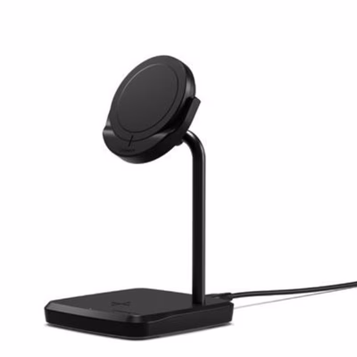 Immagine di Caricabatterie wireless/senza fili Nero adattatore proprietario CYGNETT Base di ricarica 2 in 1 Char