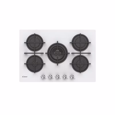 Immagine di Piano cottura a gas vetro temperato candy candy piano cottura cvg74wpw 33802749