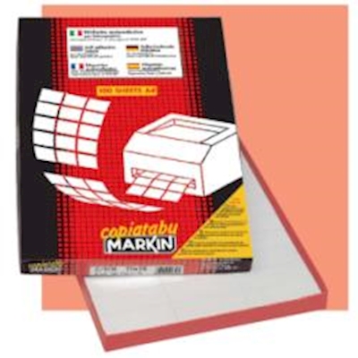 Immagine di Cf4800 etic bianche senza margine cm 52,5x24,75 100 fogli A4