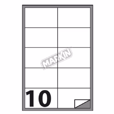 Immagine di Cf1000  etichette bianche mm 101x57 formato a4 100 fogli