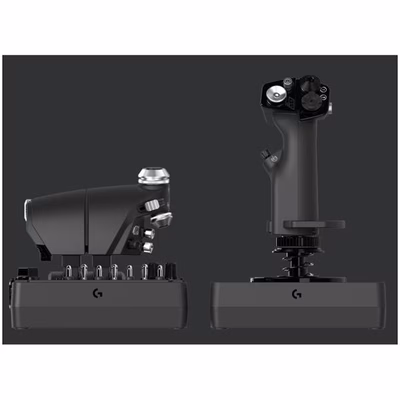 Immagine di Joystick + timone Nero LOGITECH Logitech Gaming 945-000059