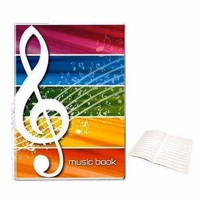 Immagine di Music book a4 - 16 fogli - pentagramma 100gr - prezzo singolo, ord. minimo 10pz