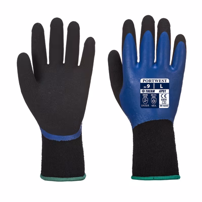 Immagine di Guanti thermo pro PORTWEST AP01 colore blu/nero taglia XXL - paio