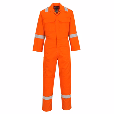 Immagine di Tuta ignifuga bizweld iona PORTWEST BIZ5 colore arancione taglia L