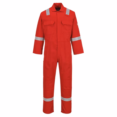 Immagine di Tuta ignifuga bizweld iona PORTWEST BIZ5 colore rosso taglia XL