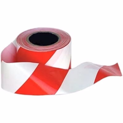 Immagine di Nastro di avvertimento PORTWEST BT10 colore rosso/bianco