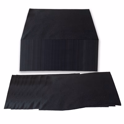 Immagine di Panno in microfibra per pulizia occhiali cm 9x15 - colore nero