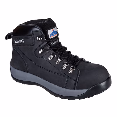 Immagine di Scarponcino nubuck Mid cut steelite SB HRO PORTWEST FW31 nero taglia 41