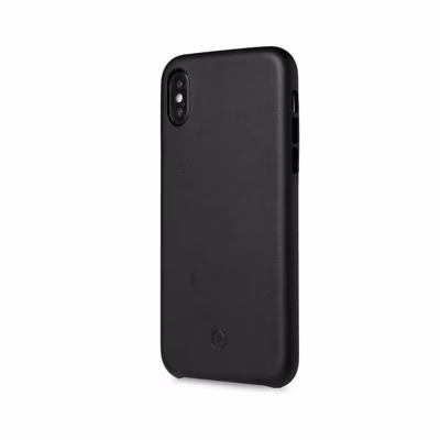 Immagine di Cover similpelle nero CELLY SUPERIOR - Apple iPhone Xs/ iPhone X SUPERIOR900BK