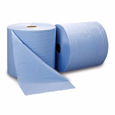 Immagine di Bobina in tnt resistente ai solventi ROIAL POMERTEX blu kg 3