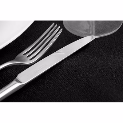 Immagine di Tovaglia antimacchia in polipropilene ROIAL VANITY 150x150 colore nero 12 pezzi