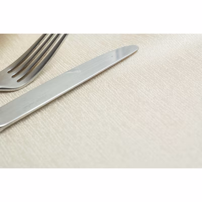 Immagine di Tovaglia antimacchia in polipropilene ROIAL VANITY 150x150 colore avorio 12 pezzi