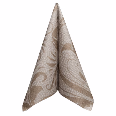 Immagine di Tovagliolo in carta a secco airlaid ROIAL MYTHOS colore nocciola cm 40x40 50 pezzi