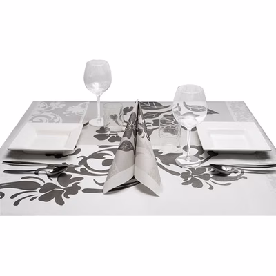 Immagine di Coprimacchia in carta a secco airlaid ROIAL FOUR SEASON 100x100 colore grigio 100 pezzi