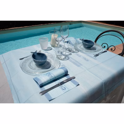 Immagine di Coprimacchia in carta a secco airlaid ROIAL MEDITERRANEO 100x100 colore turchese 100 pezzi