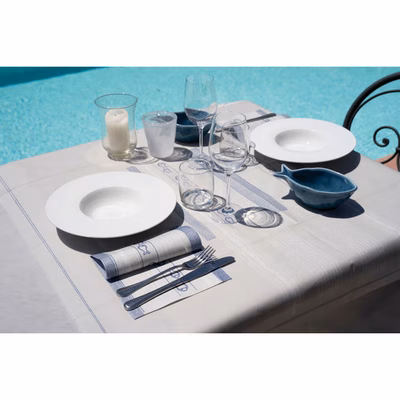 Immagine di Coprimacchia in carta a secco airlaid ROIAL MEDITERRANEO 100x100 colore perla 100 pezzi