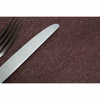 Immagine di Tovaglia antimacchia in polipropilene ROIAL VANITY 150x200 colore marrone 12 pezzi