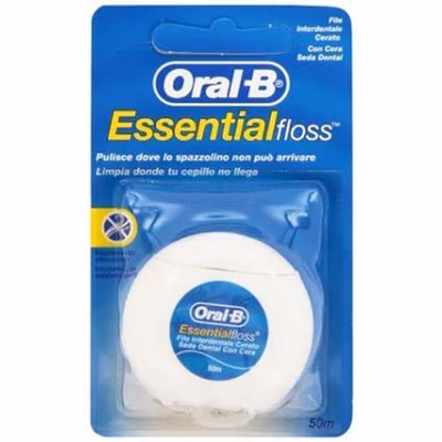 Immagine di Filo interdentale cerato ORAL B ESSENTIAL FLOSS 50 m