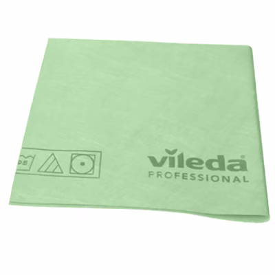 Immagine di Panno in microfibra VILEDA PROFESSIONAL MICROEVOLUX colore verde