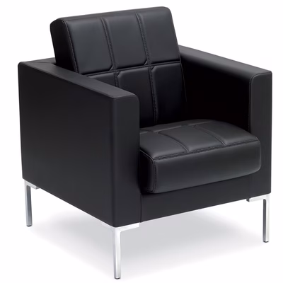 Immagine di Poltrona CANAPE' rivestimento in pelle nero