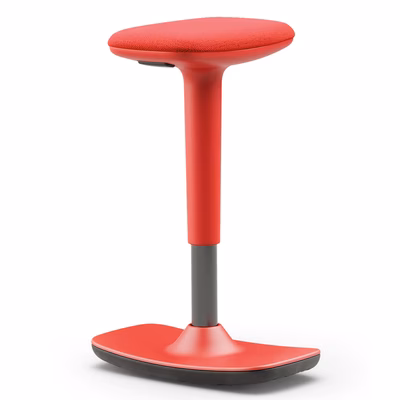 Immagine di Sgabello LED regolabile in altezza colore rosso