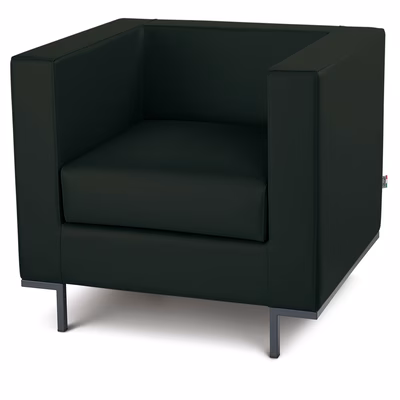 Immagine di Poltrona HALL in ecopelle nero