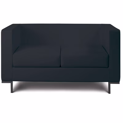 Immagine di Divano 2 posti HALL in ecopelle nero
