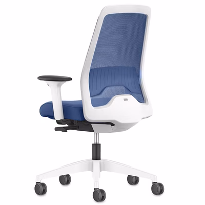Immagine di Sedia operativa NEW EVERY struttura bianca blu