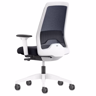 Immagine di Sedia operativa NEW EVERY struttura bianca nero