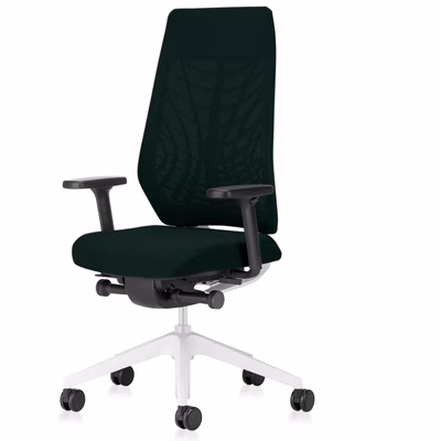 Immagine di Sedia operativa JOYCE struttura grigio chiaro nero